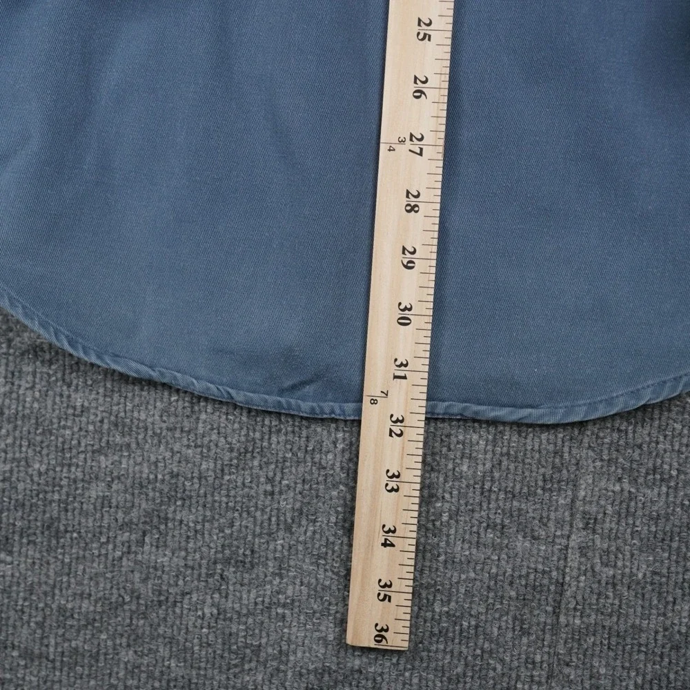 Banana Republic Button Down Shirt Mens M Blue BR Chino Cotton Long Sleeve Pocket